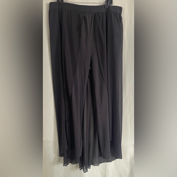 Leggings with a chiffon overlay - Picture 5 of 11